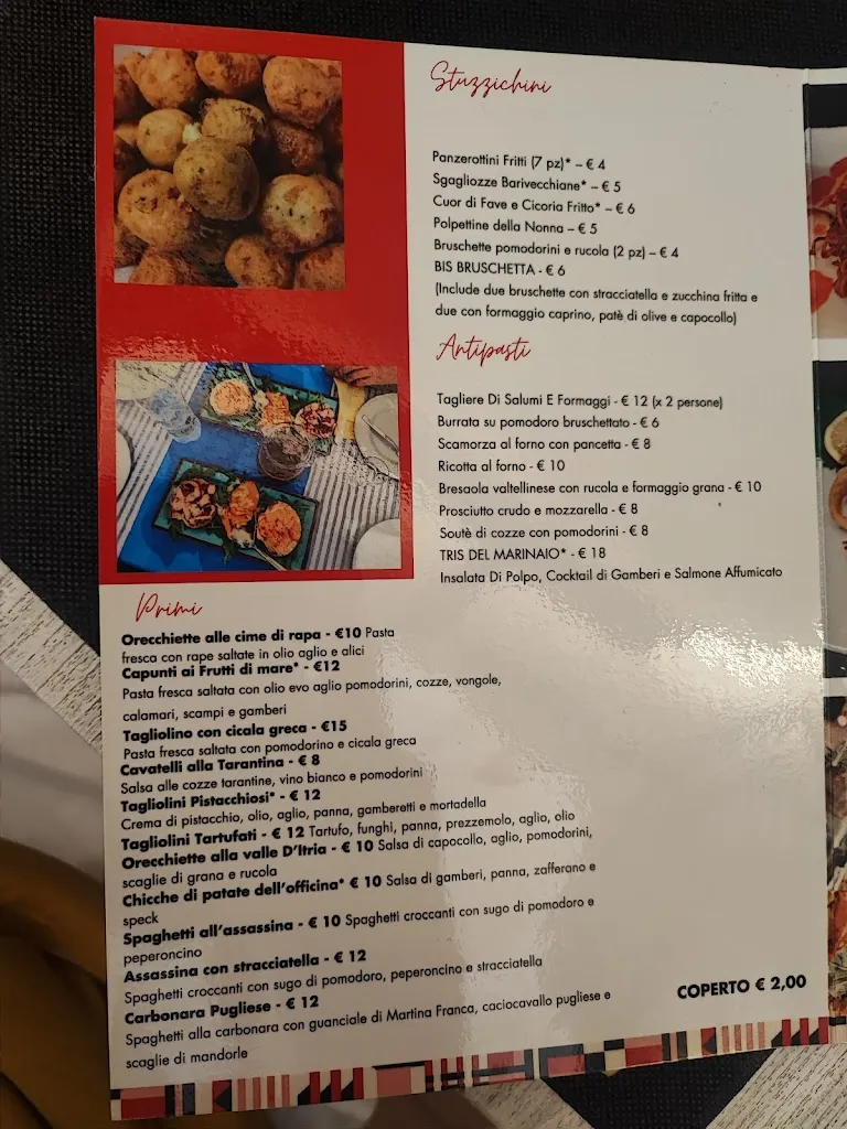 Menu_L'Officina dei Sapori_Polignano a Mare_immagine_1