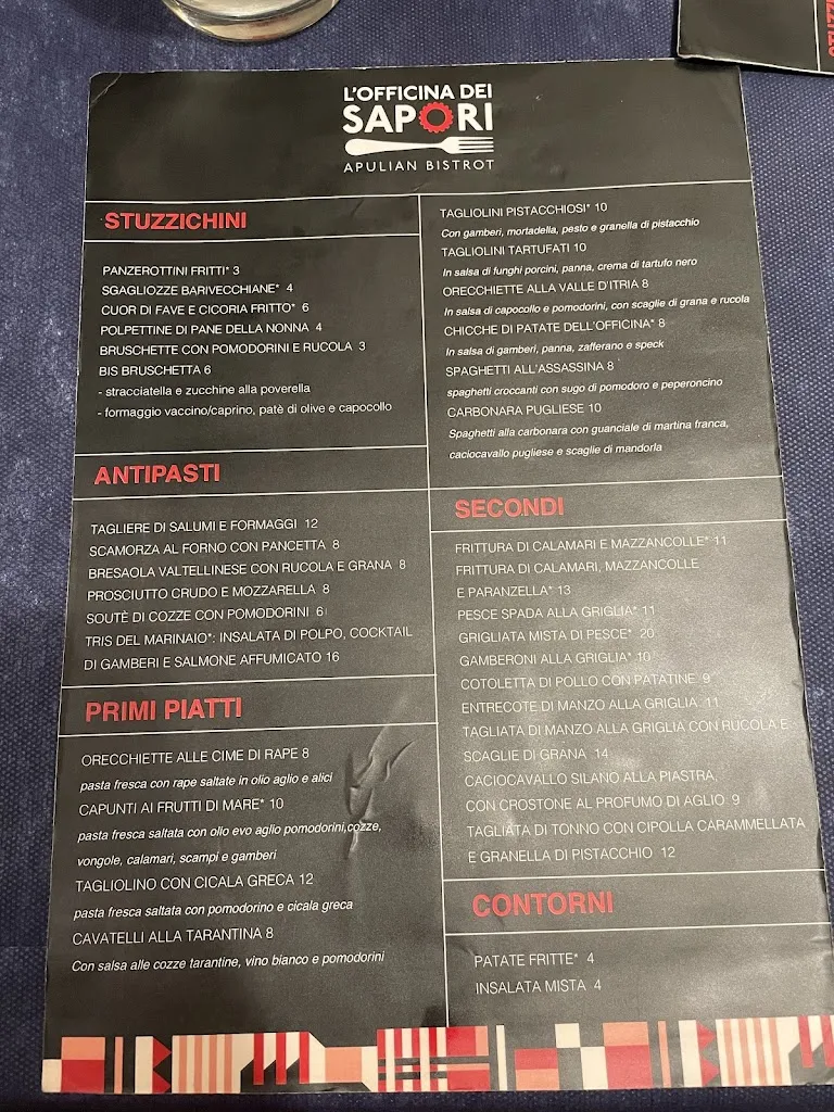 Menu_L'Officina dei Sapori_Polignano a Mare_immagine_3