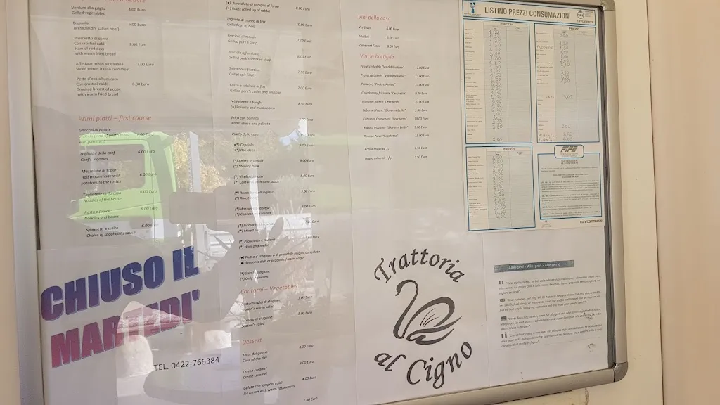 Menu_Trattoria al Cigno_Motta di Livenza_immagine_1