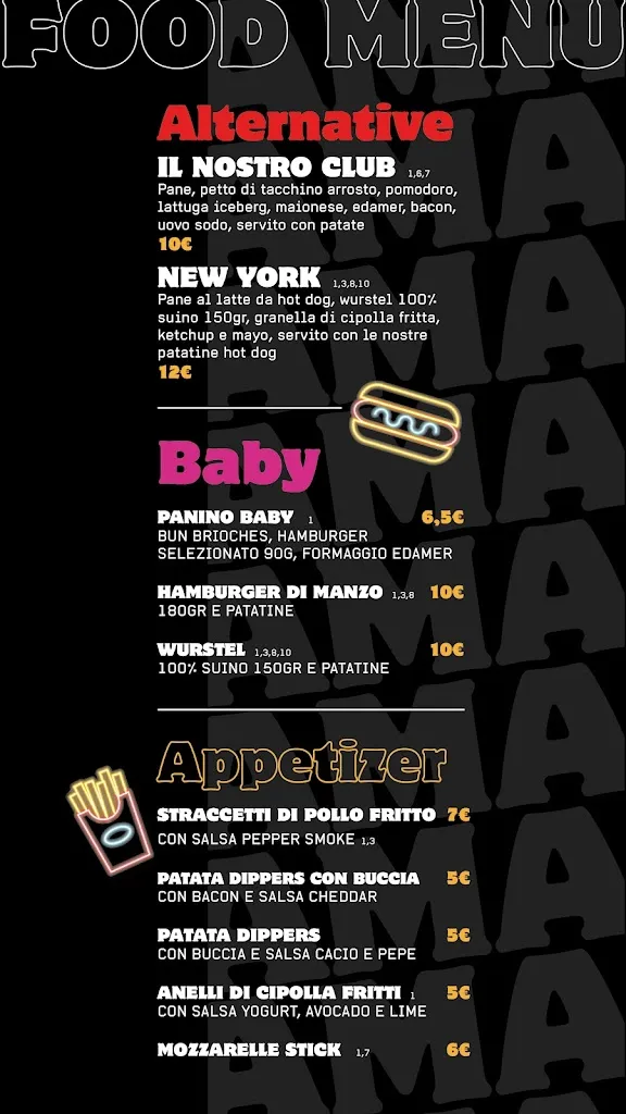 Menu_AMA Burger • Buns & Burger by al Bacaro •_Motta di Livenza_image_2