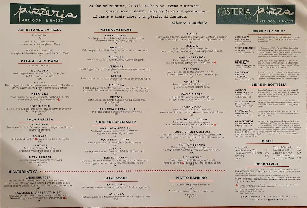 Menu_Osteria della Pizza_Motta di Livenza_image_2
