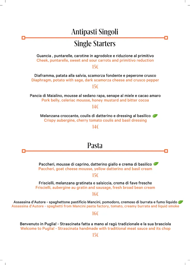 Menu_Leo's Braci d'Autore_Polignano a Mare_immagine_2