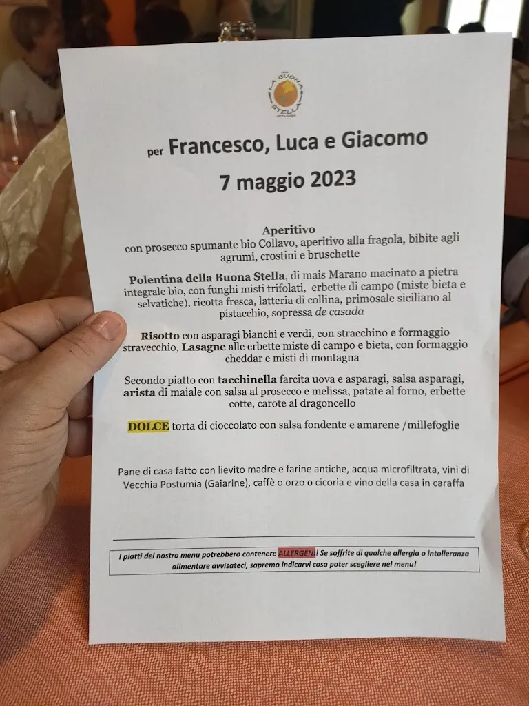 Menü_Casa la Buona Stella_Montebelluna_Bild_1