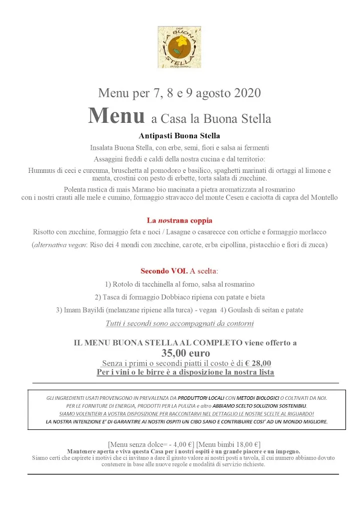 Menü_Casa la Buona Stella_Montebelluna_Bild_2