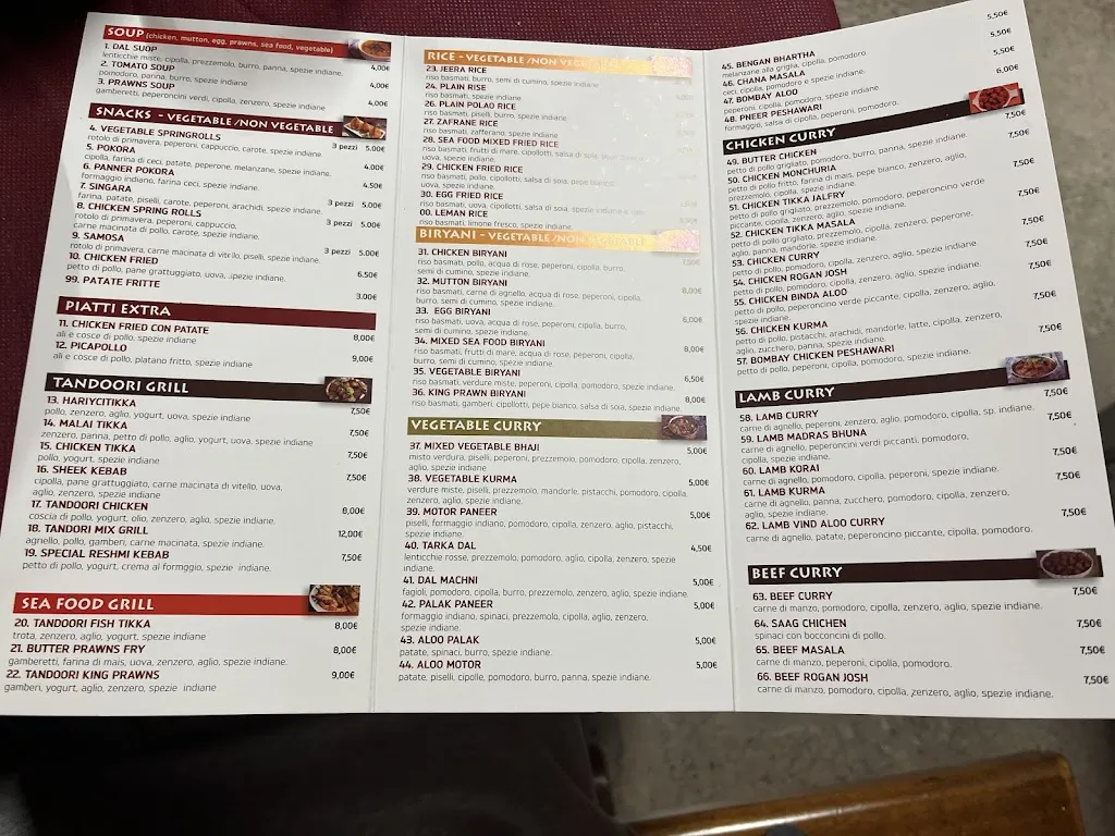 Menu_Bombay Cucina Indiana_Montebelluna_immagine_1