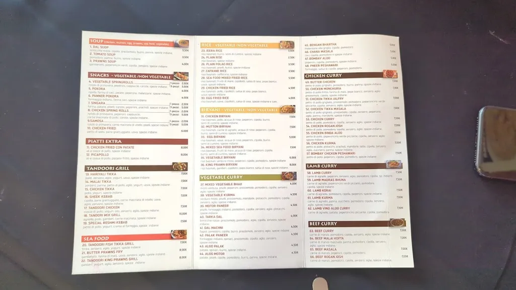 Menu_Bombay Cucina Indiana_Montebelluna_immagine_4