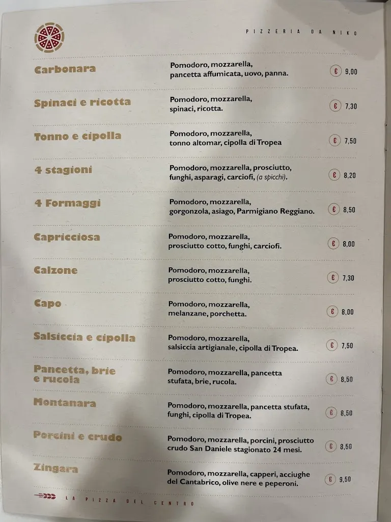 Menu_Pizzeria Ristorante da Niko_Montebelluna_image_2