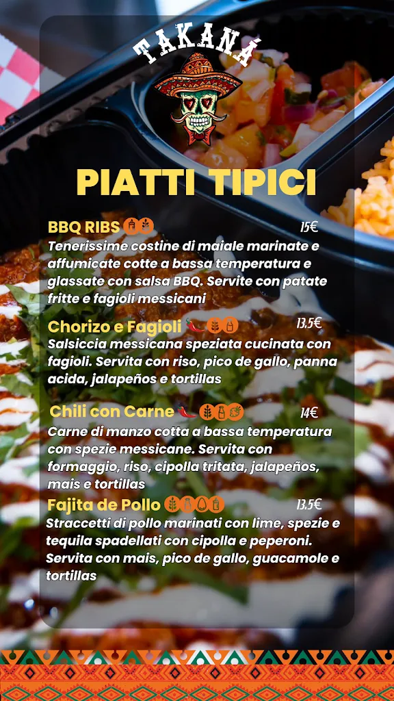 Menu_Ristorante Takaná - Food Truck_Montebelluna_image_1