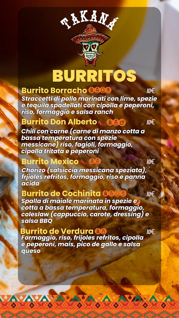 Menu_Ristorante Takaná - Food Truck_Montebelluna_image_2