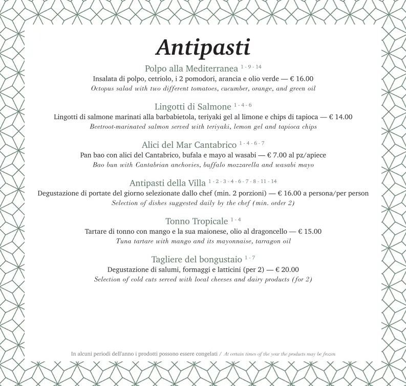 Menu_Villa degli Aranci_Polignano a Mare_image_3