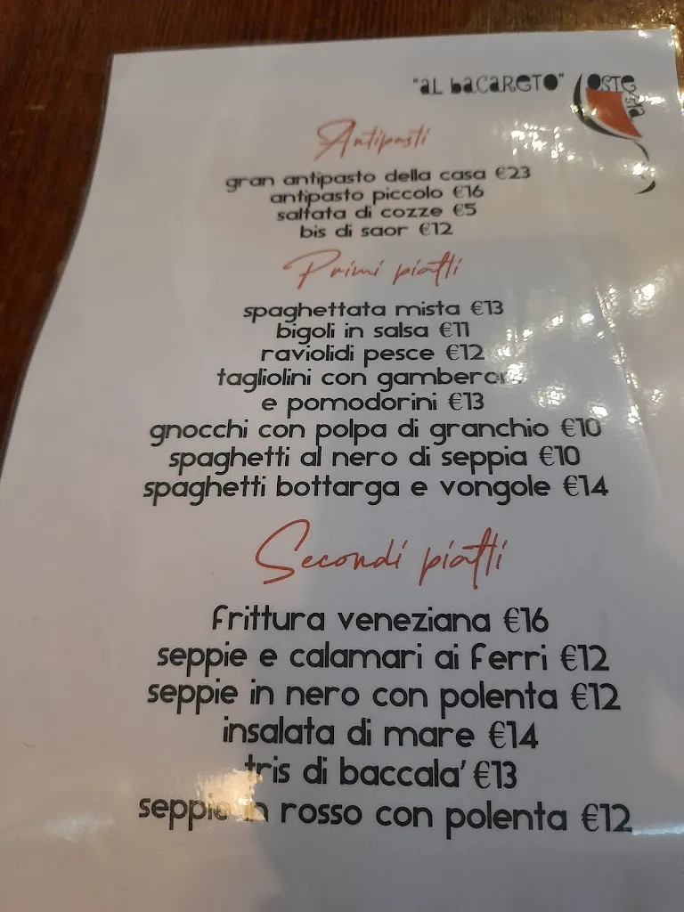 Menu_Osteria Al Bacareto Noale_Noale_image_3