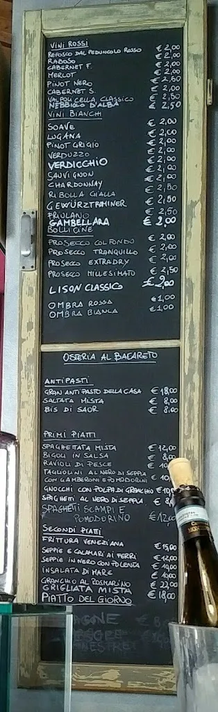 Menu_Osteria Al Bacareto Noale_Noale_image_4
