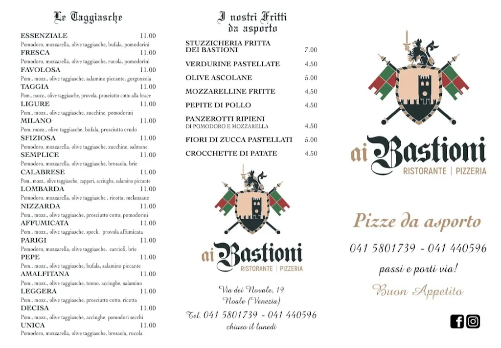 Menu_Ristorante Pizzeria ai Bastioni_Noale_image_1
