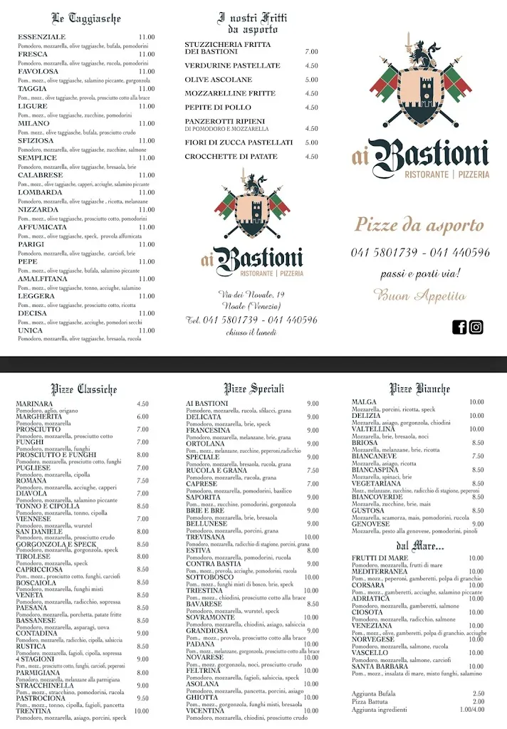 Menu_Ristorante Pizzeria ai Bastioni_Noale_image_2