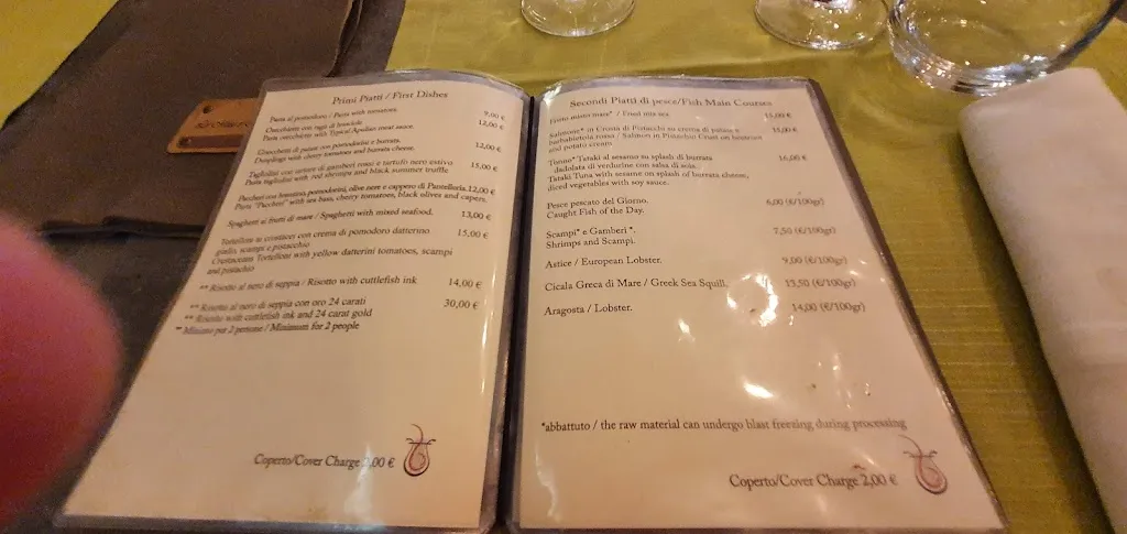 Menu_Ristorante Le Muse E Il Mare Polignano a Mare_Polignano a Mare_image_1