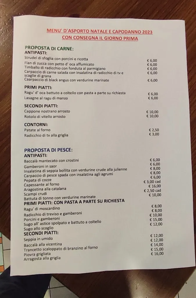 Menü_Osteria Ultima Spiaggia_Nervesa della Battaglia_Bild_1