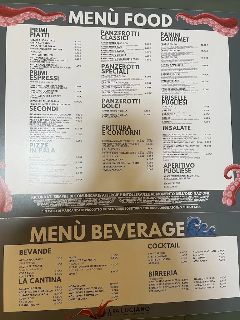 Menu_DA LUCIANO - La Puglia dentro_Polignano a Mare_image_3