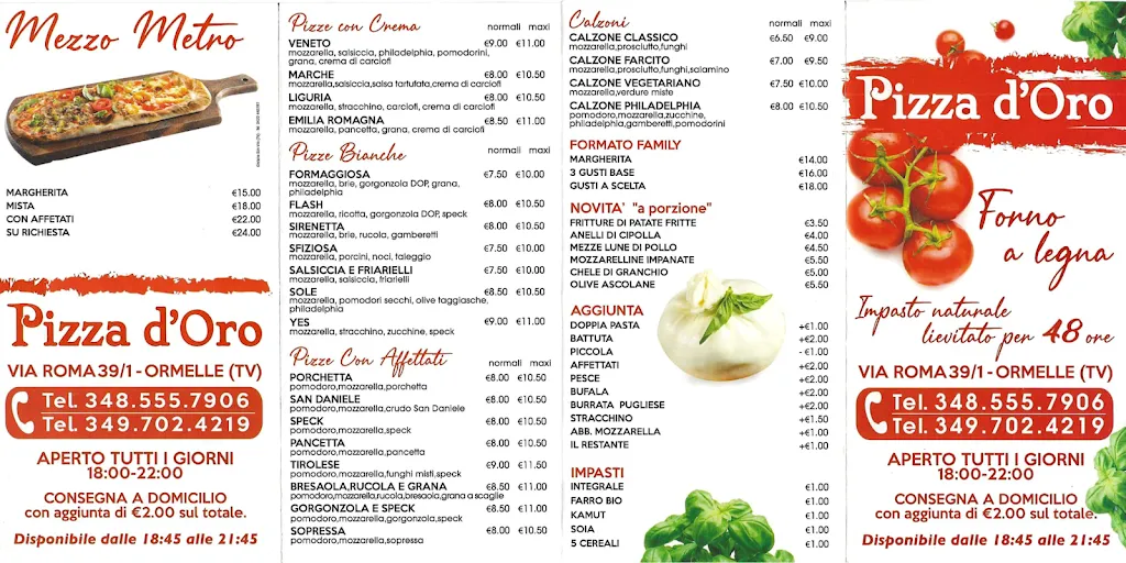 Menu_Pizza D'oro_Ormelle_image_2