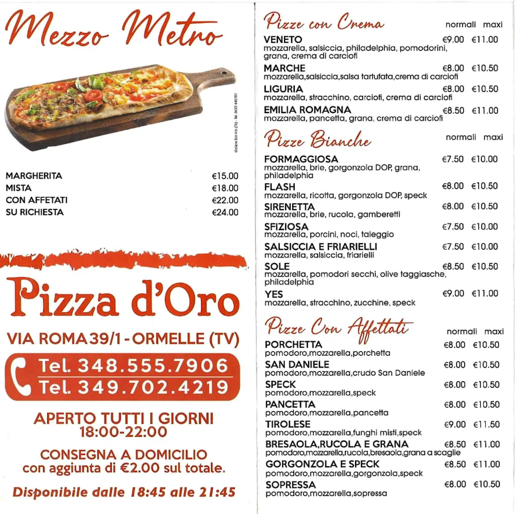 Menu_Pizza D'oro_Ormelle_image_3