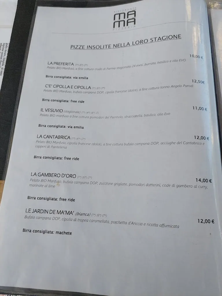 Menu_Ma'Ma' Ristorante Pizzeria_Oderzo_immagine_1