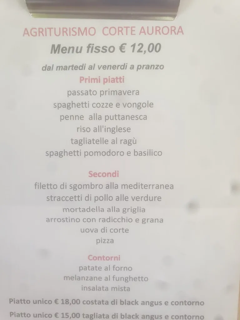 Menü_AGRITURISMO CORTE AURORA_Pegolotte_Bild_2