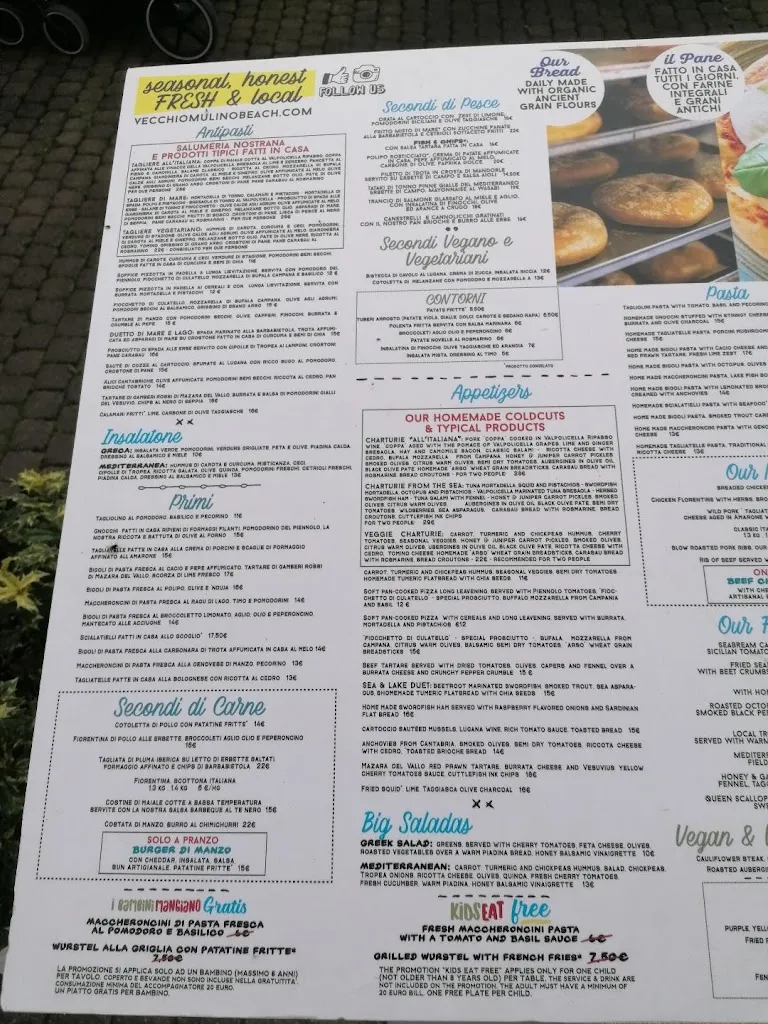 Menu_Vecchio Mulino Beach_Peschiera del Garda_image_4