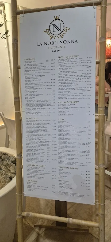 Menu_Ristorante Nobilnonna dal 1990_Polignano a Mare_immagine_3