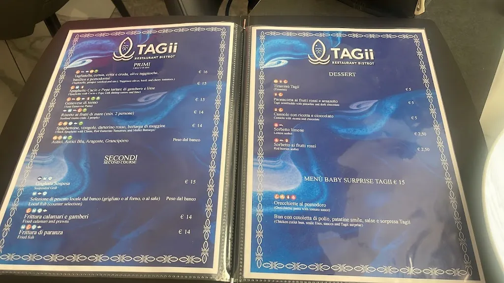 Menu_TAGii - Restaurant Bistrot Sea Experience_Provincia di Taranto_image_1