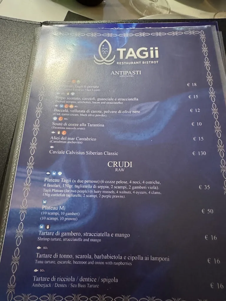 Menu_TAGii - Restaurant Bistrot Sea Experience_Provincia di Taranto_image_3