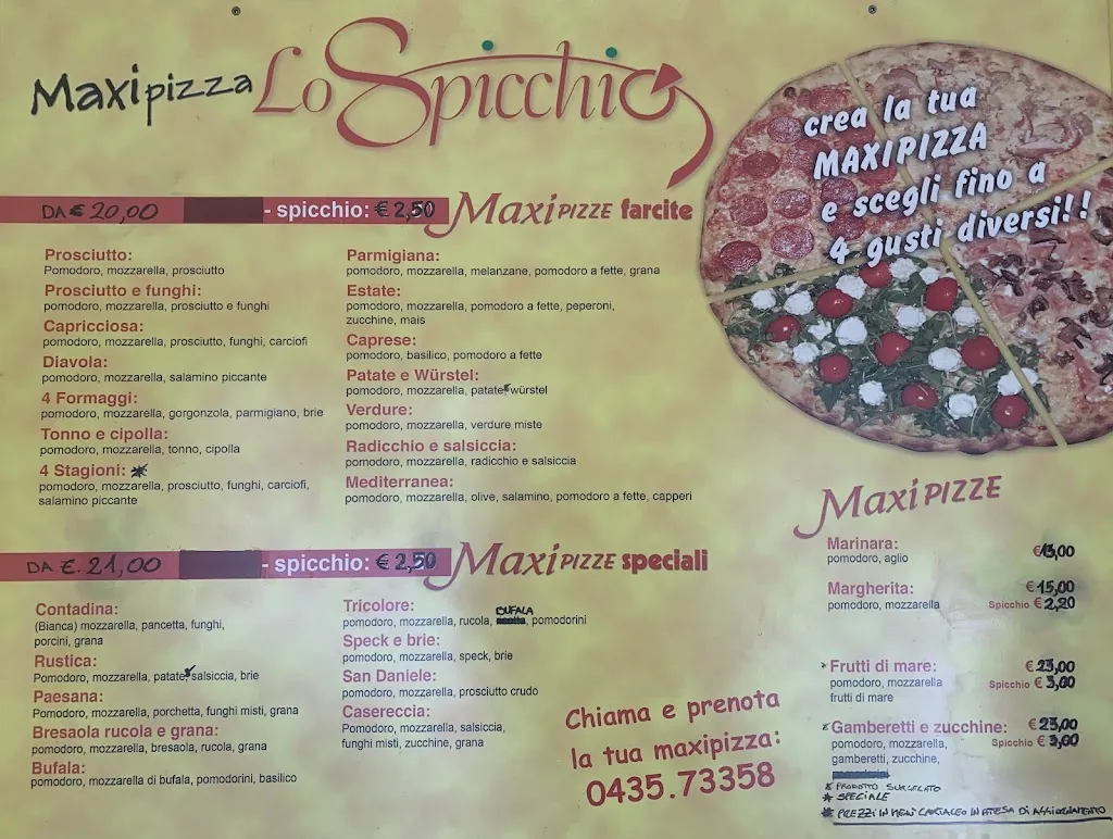 Menu_Maxipizza Lo Spicchio d'asporto di Fedon Annamaria e De Michiel Ezio_Pieve di Cadore_image_1