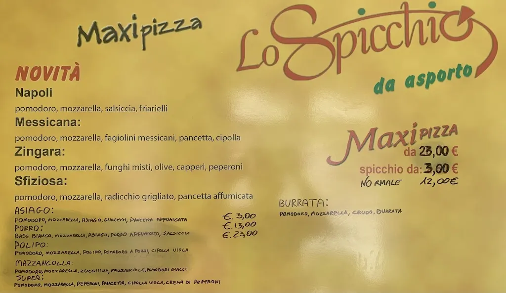 Menu_Maxipizza Lo Spicchio d'asporto di Fedon Annamaria e De Michiel Ezio_Pieve di Cadore_image_2