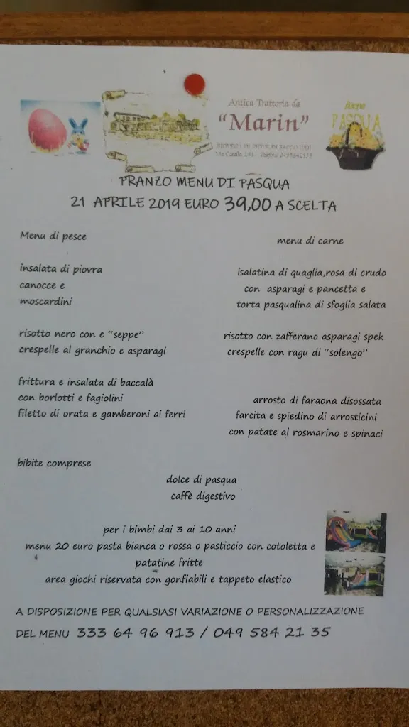Menu_Antica Trattoria Marin,specialita pesce carne e selvaggina_Piove di Sacco-Piovega_image_2
