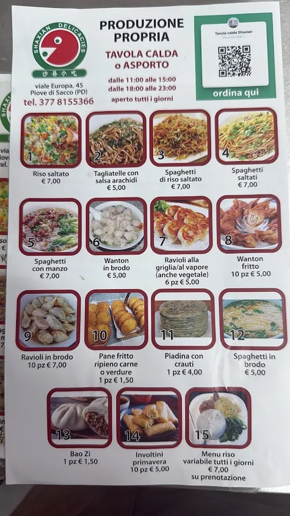 Menu_Tavola calda shaxian xiaochi_Piove di Sacco-Piovega_image_3