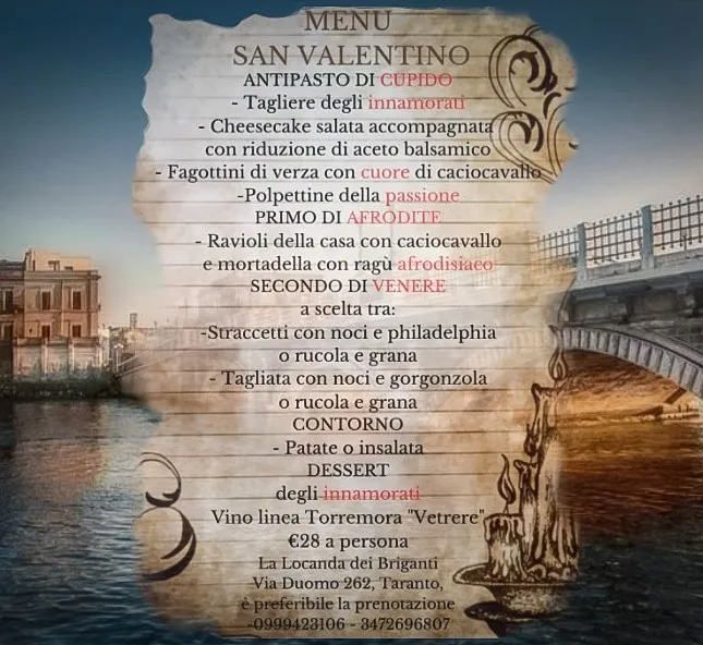 Menu_La Locanda dei Briganti_Provincia di Taranto_immagine_1