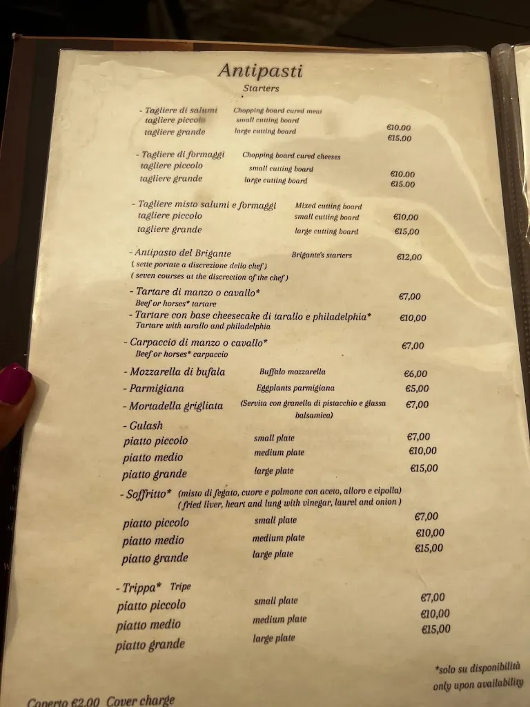 Menu_La Locanda dei Briganti_Provincia di Taranto_immagine_3