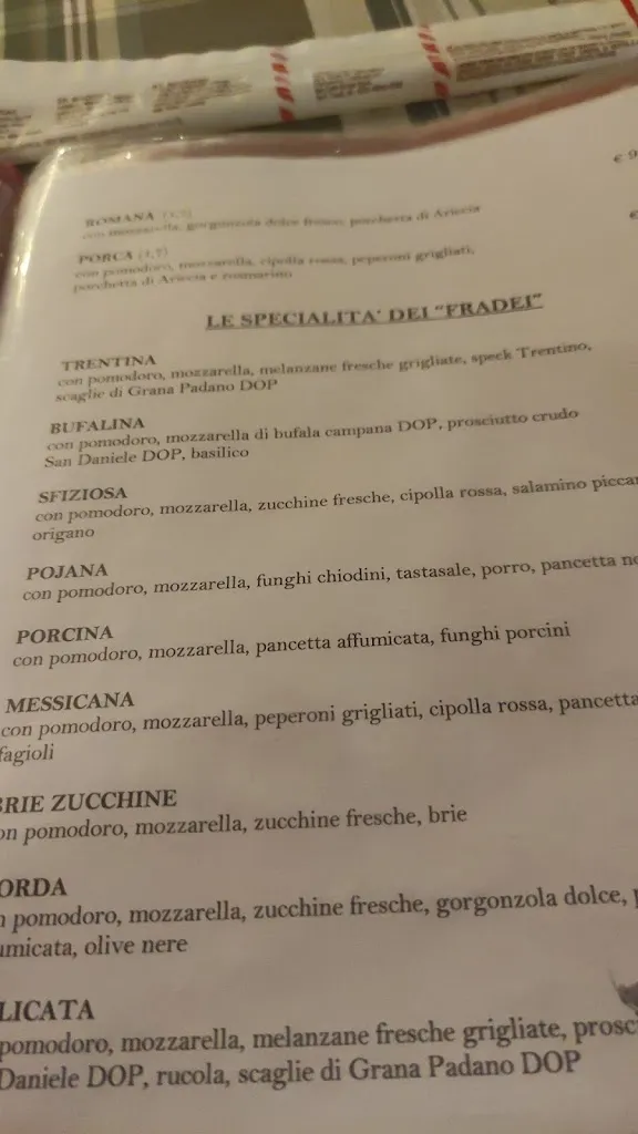 Menu_Osteria dai Fradei - Ristorante Pizzeria_Poiana Maggiore_image_4