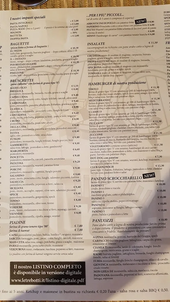 Menu_Pizzeria Birreria Gelateria Le Tre Botti_Poiana Maggiore_immagine_3