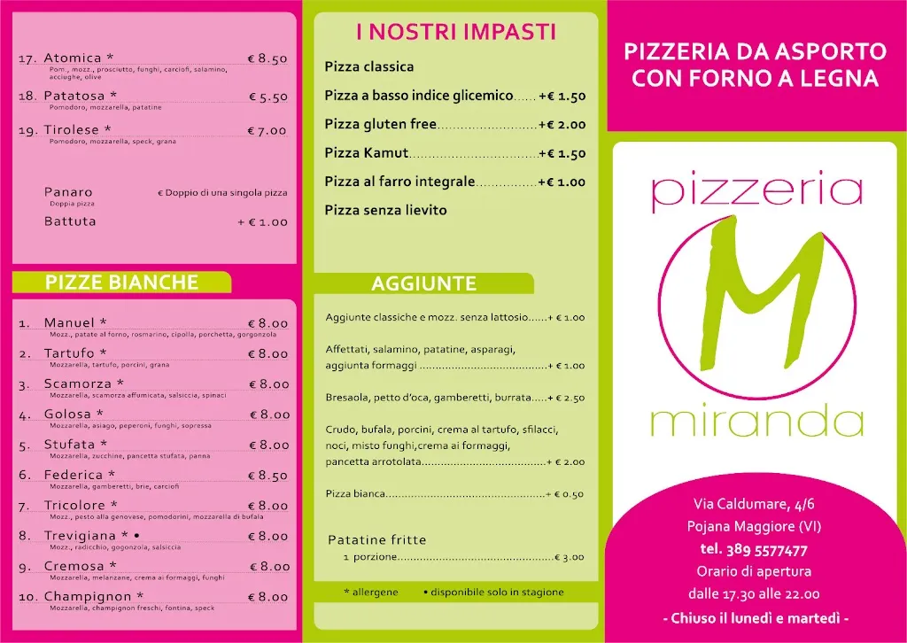 Menu_Pizzeria Miranda_Poiana Maggiore_image_2