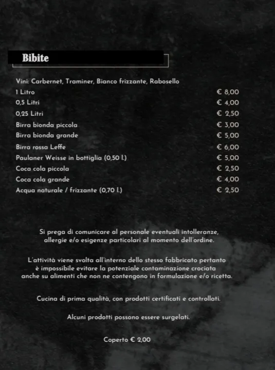 Menu_Contarini Ristorante Pizzeria Specialità Pesce_Piazzola sul Brenta_image_2