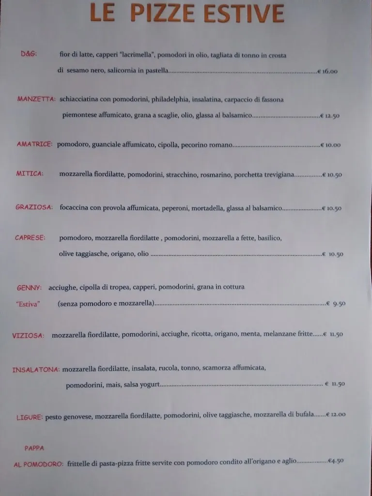 Menü_Hugo Pizza_Piazzola sul Brenta_Bild_4