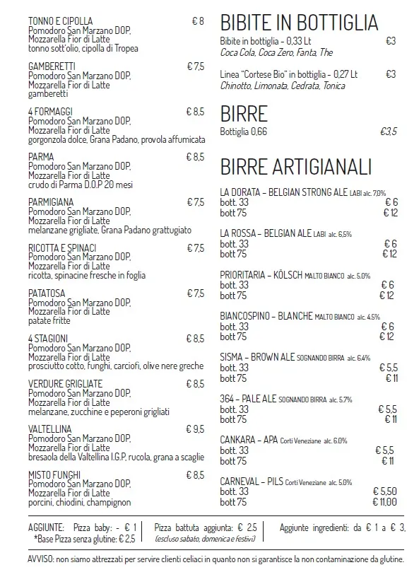Menu_Noce Pizzeria_Piombino Dese_image_1