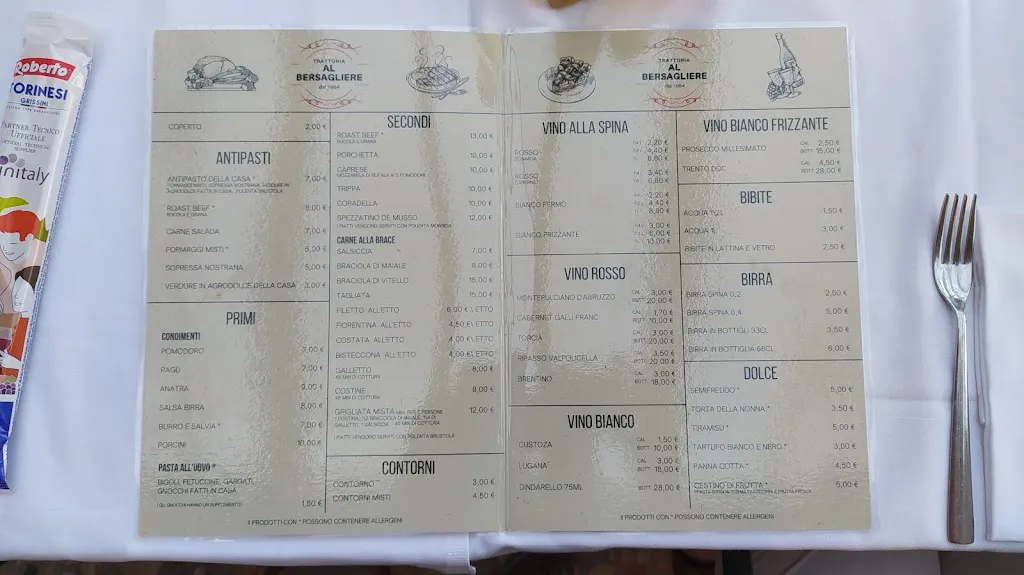 Menu_TRATTORIA AL BERSAGLIERE_Piovene Rocchette_image_1