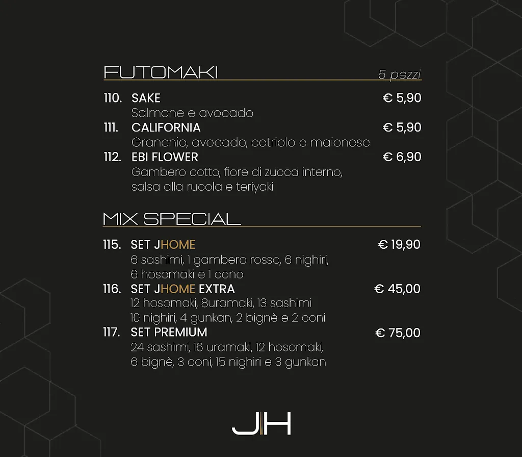 Menu_J-HOME SUSHI EXPERIENCE_Ponte di Nanto_image_3