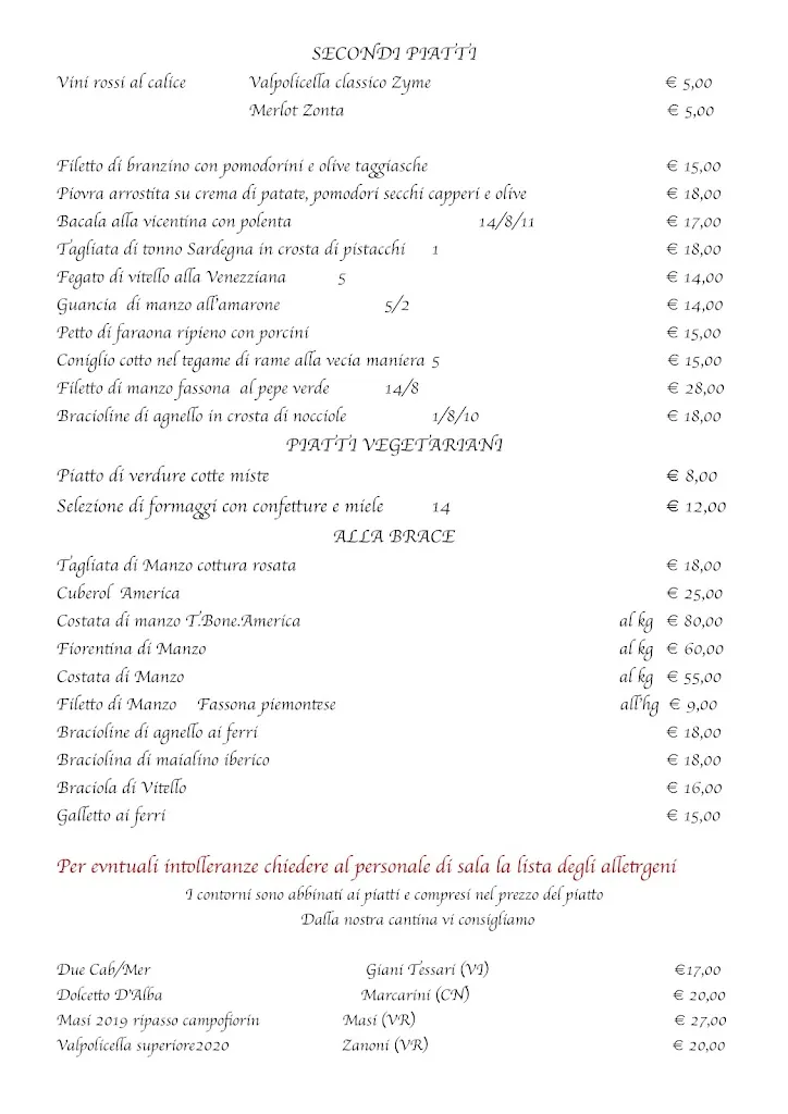 Menu_Antica Trattoria Al Sole - Ristorante Colli Berici_Ponte di Nanto_image_1