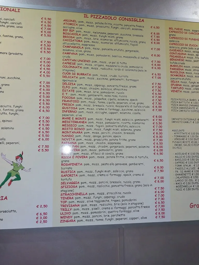 Menu_Pizzeria Peter Pan Di Sala Lorenzo_Ponte di Castegnero_image_3