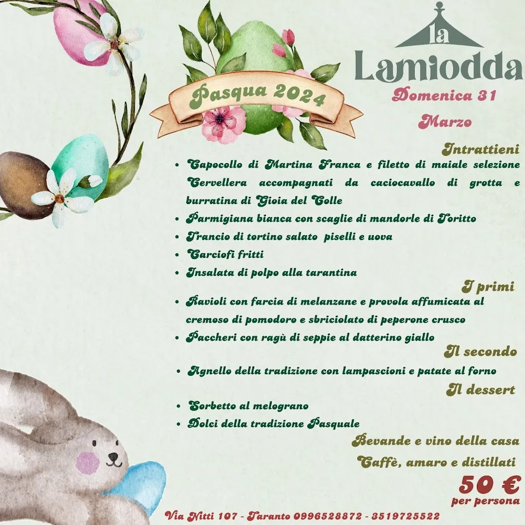 Menu_La Lamiodda Trattoria_Provincia di Taranto_image_1