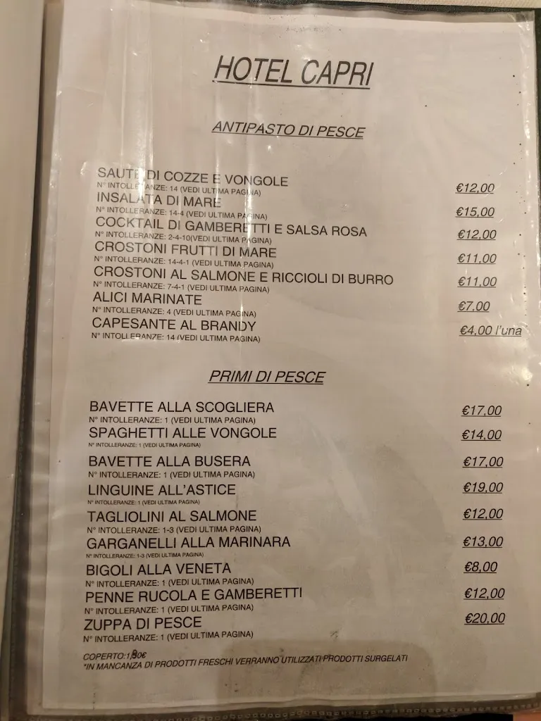 Menu_Hotel Capri_Ponte nelle Alpi_image_1