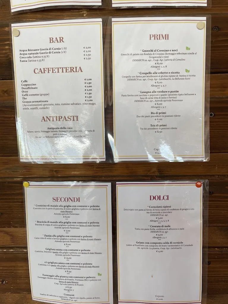 Menu_Agriturismo Cornolade_Ponte nelle Alpi_image_2