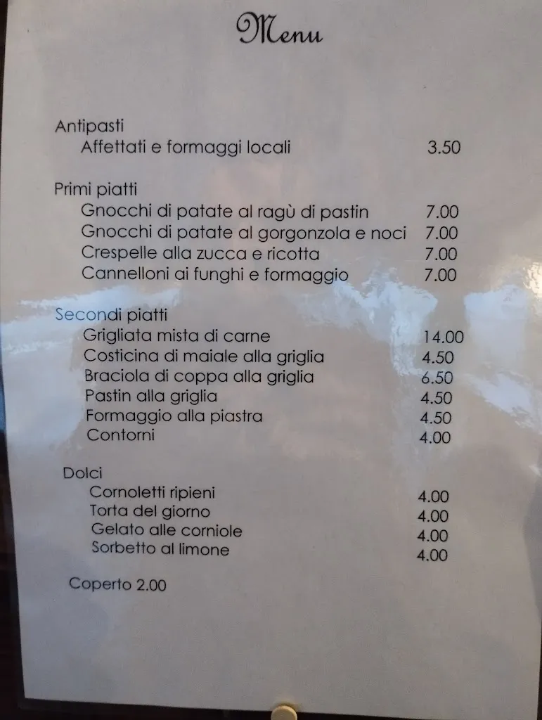 Menu_Agriturismo Cornolade_Ponte nelle Alpi_image_3