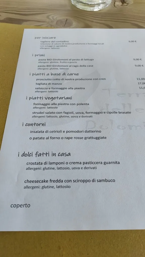 Menü_Società Agricola Terra delle Dolomiti srl_Ponte nelle Alpi_Bild_4